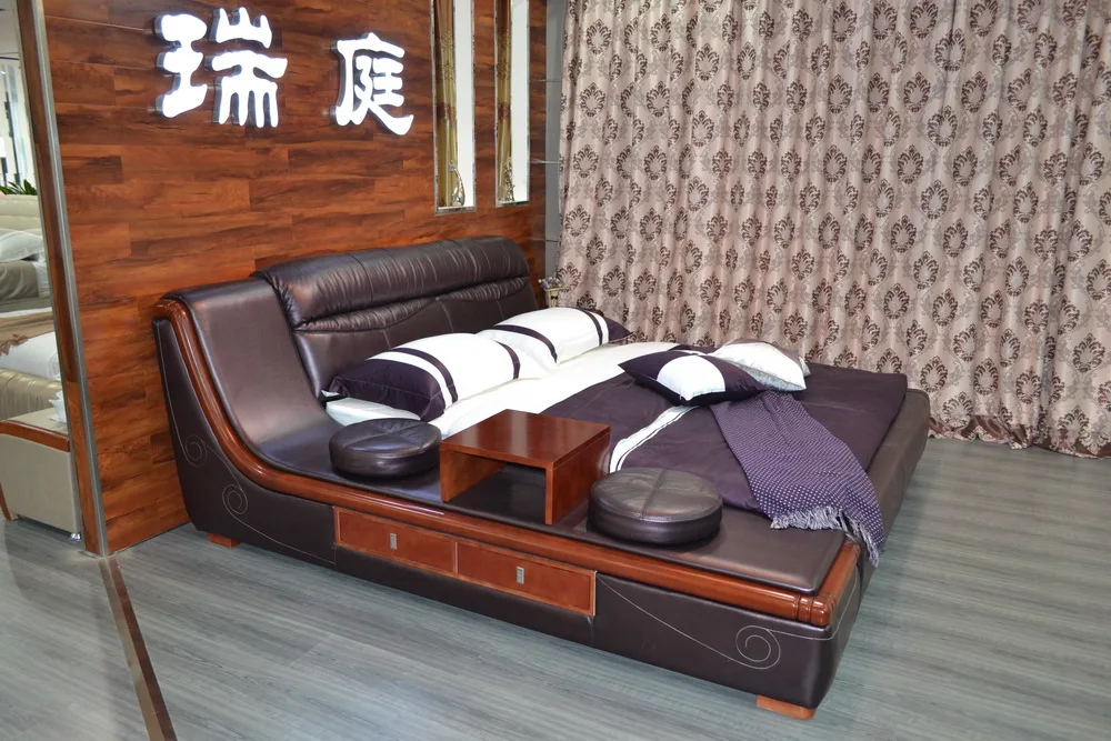 Best Cabecero Cama Soft Bed Bedroom Furniture Time limited Special Offer King No Genuine Leather Muebles 2019 Modern Beds