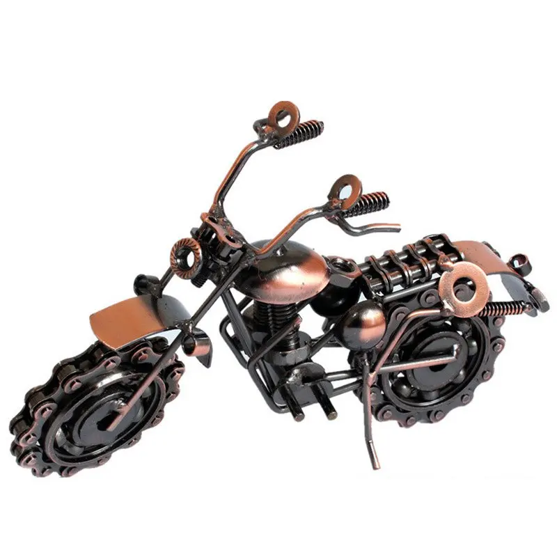 12 видов стилей ретро модель мотоцикла из железа винтажный мотоцикл Изысканная Металлическая Статуя для мальчика подарок/украшение офиса ремесло
