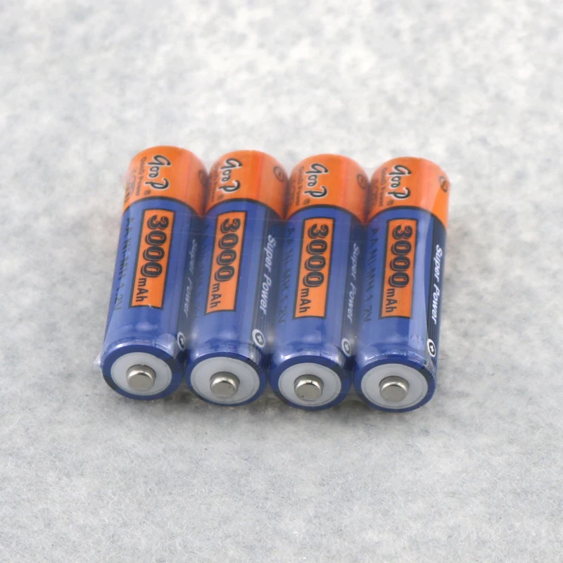 USB Charger 8x AA Batteries Bulk Wiederaufladbare NI-MH 3000mAh 1.2V BTY