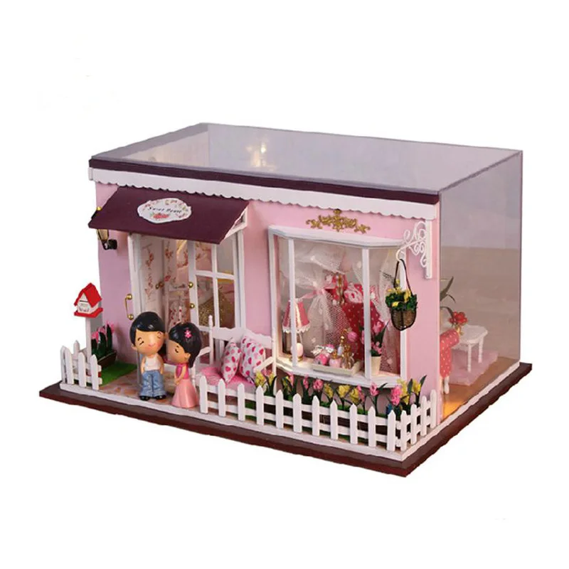 Assembling DIY Wooden Doll House Model Miniature House Kit Unique Big