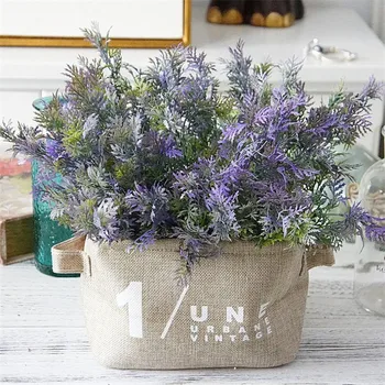 

Plastic Green Plant Bunch (7 stems/piece) Simulation Greenery for Wedding Floral Arrangement Table Decorative Flowers