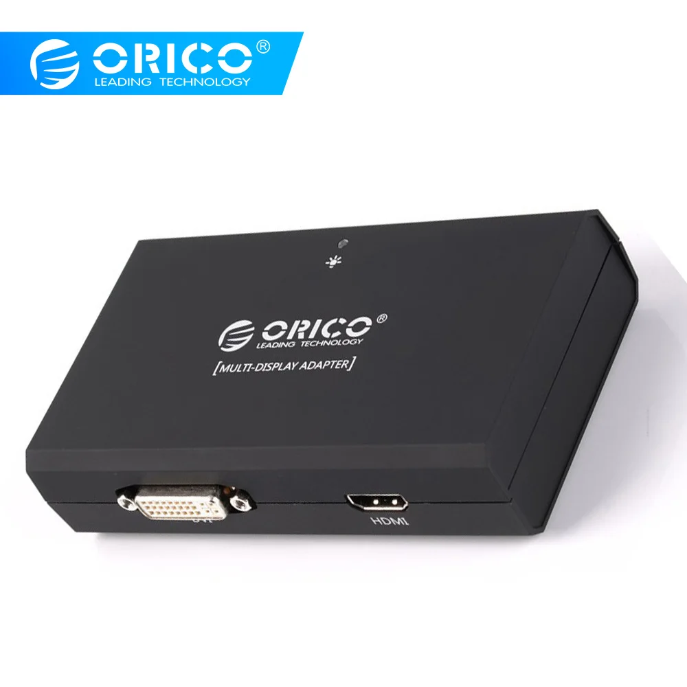 ORICO USB3.0 DVI/HDMI внешний монитор конвертер разъем контроллера 5 Гбит/с-черный (DHU3A-BK)