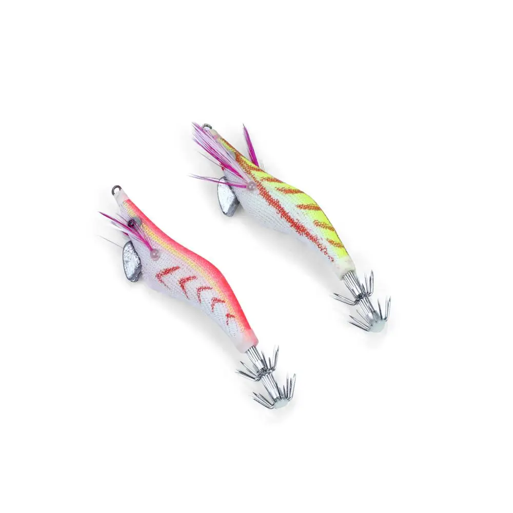 Noctilucent Glow Beard Shrimp Prawn Lures Cuttlefish Squid Jigs Baits Hook (4)