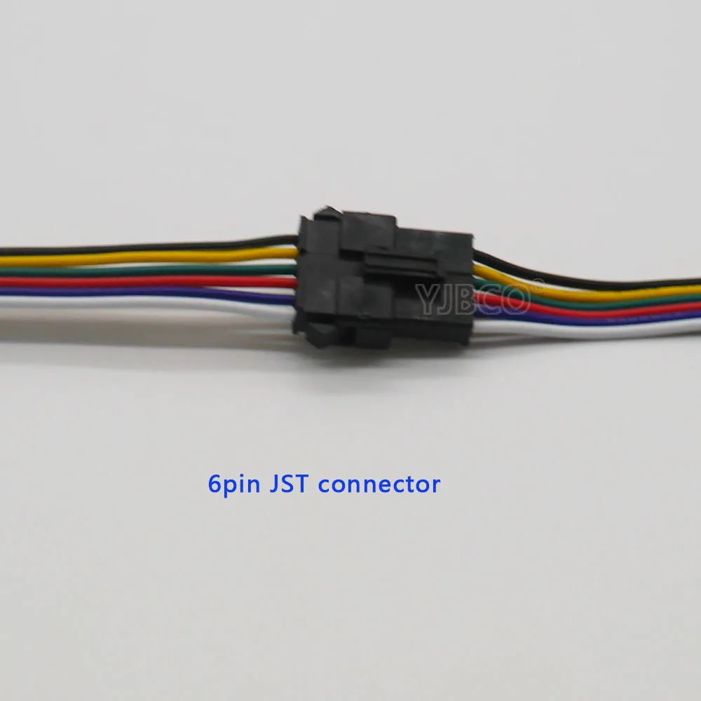 10 пар 6pin JST разъем 15 см кабель штекер и гнездо Соединительный SM кабель провод для 6 Pin RGB CCT светодиодные ленты