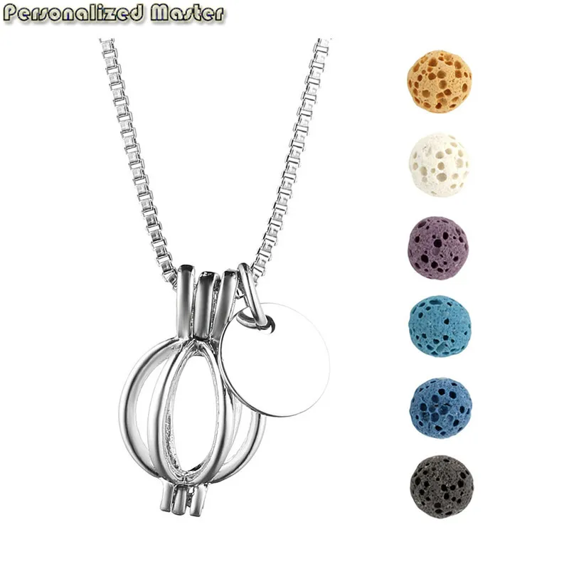 Small Rose Aromatherapy Essential Oil Necklace Diffuser with 6 lava stones! Small Rose Aromatherapy Essential Oil Necklace Diffuser with 6 lava stones!