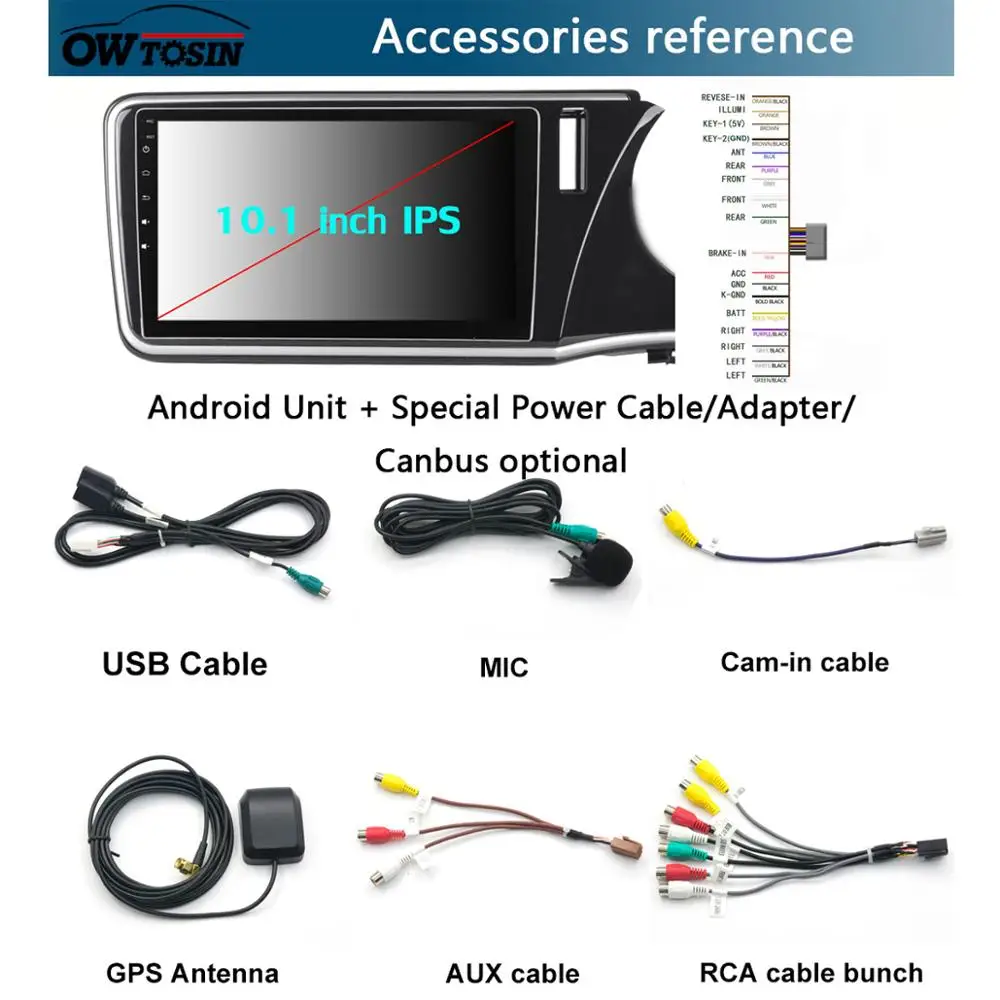 Top 10.1" IPS 8Core 4G+64G Android 9.0 Car DVD GPS Radio Multimedia Player For Honda City 2014 2015 2016 2017 2018 CarPlay Parrot BT 3 Top 10.1" IPS 8Core 4G+64G Android 9.0 Car DVD GPS Radio Multimedia Player For Honda City 2014 2015 2016 2017 2018 CarPlay Parrot BT 3