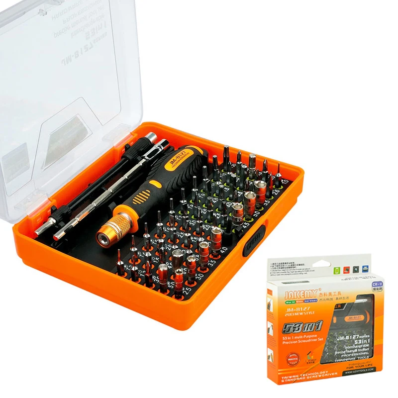 JAKEMY Screwdriver Set CR V Bits Repair Tools Kit For Mobile Phone Laptop Computer