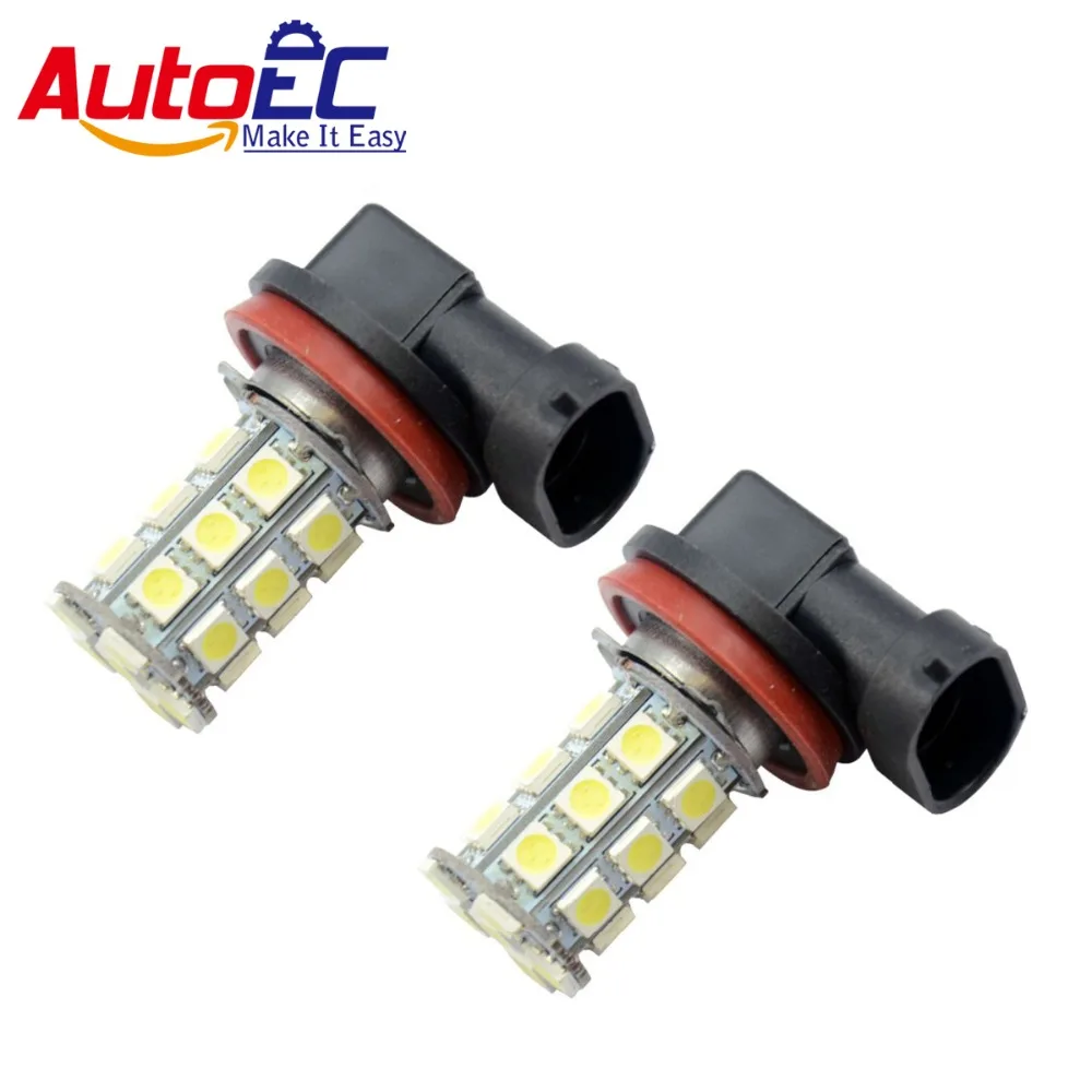 AutoEC 2 шт. H11 27smd 5050 автомобилей противотуманные вождения парковка дневного света лампы Белый Синий DC12V # LJ15