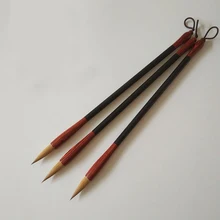 1 шт. традиционное китайское искусство каллиграфии пера щетка мило ласка волос Дать кисти Средний размер кисти комплект высокого качества