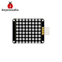 Keyestudio красный цвет общий катод I2C 8*8 СВЕТОДИОДНЫЙ матричный модуль ht16k33 для Arduino