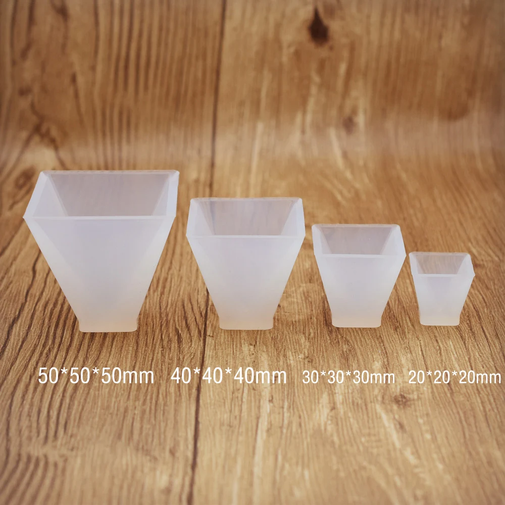 

SNASAN Resin Silicone Mold for jewelry Pyramid 20mm 30mm 40mm 50mm charms pendants handmade tool crystal epoxy resin molds