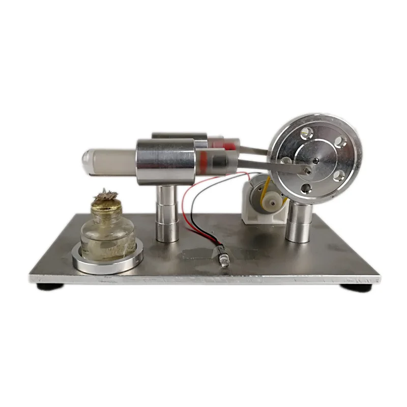 Mini Hot Air Motore Stirling Motor Modello Giocattolo Educativo Kit Regalo Con La Luce Del Led