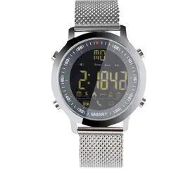 Ex18 Спорт Смарт часы IP68 Водонепроницаемый 5ATM Шагомер smartwatch Bluetooth часы для смартфонов Наручные часы дропшиппинг