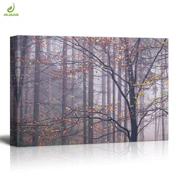 

JHLJIAJUN Nodic Autumn Forest Modular Painting Modern Wall Art Print And Poster Dining Living Room Bedroom Home Decor Picture