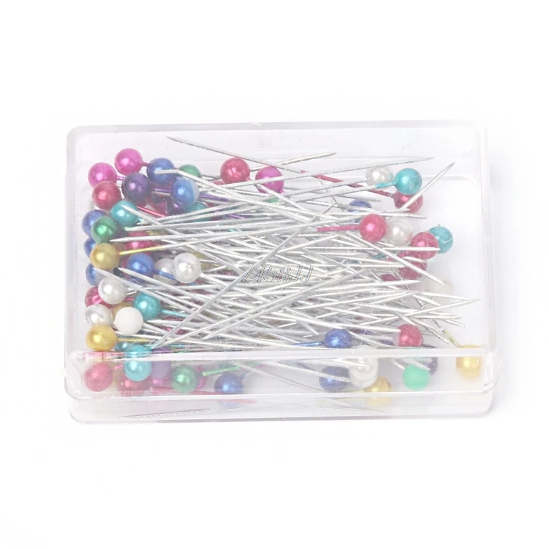 

100 Pcs Pack Mix Color Round Head DIY Craft Location Pins Push Map Tacks PinsDrop Ship