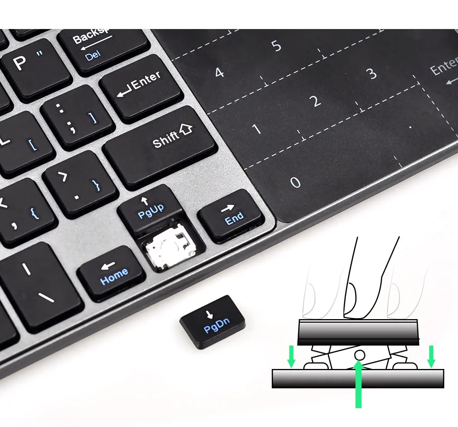 2,4G Беспроводная клавиатура с тачпадом мини-клавиатура USB tv Box для Mac PC Windows 7 10 Vista Android Smart tv русская наклейка