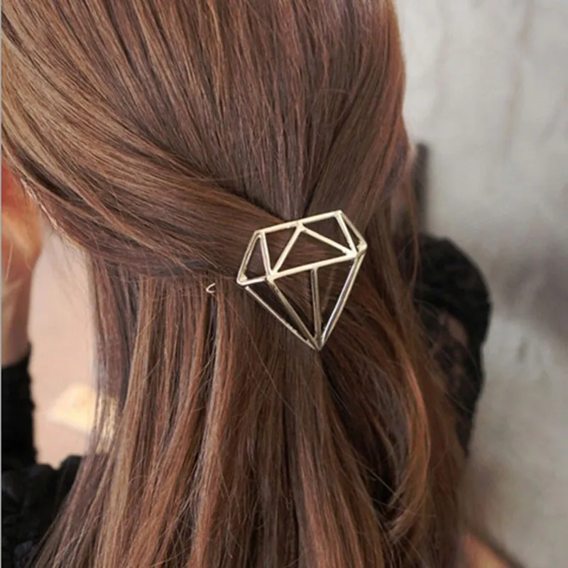 

New Princess Diamond Hairpins Hair Accessories Hollow Girls Tiaras Barrettes Headwear Women Party Hair Clip Jewelry