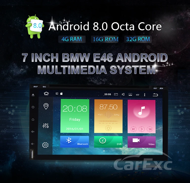 Sale 2 Din Android 9.0/9 Car DVD Universal  WIFI GPS BT OBD DAB+ WIFI Navigation Radio USB Multimedia 2