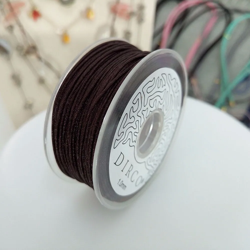 Нейлоновый шнур 0,8 мм 30 м модный браслет плетеные аксессуары оптом шелковые Бусины пластиковые нити для изготовления ювелирных изделий веревки для макраме