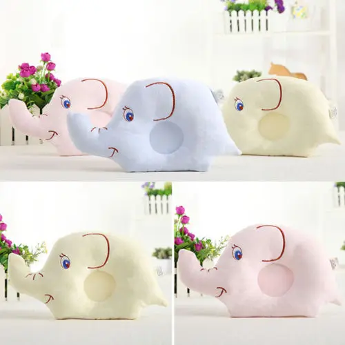 

0-3T Newborn Toddler Baby Elephant Infant Soft Pillow Memory Foam Positioner Prevent Flat Head Anti Roll