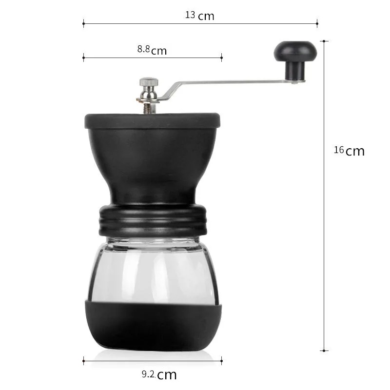  Manual Ceramic Coffee Grinder ABS Ceramic core Stainless Steel Burr grinder Kitchen DIY Mini Manual