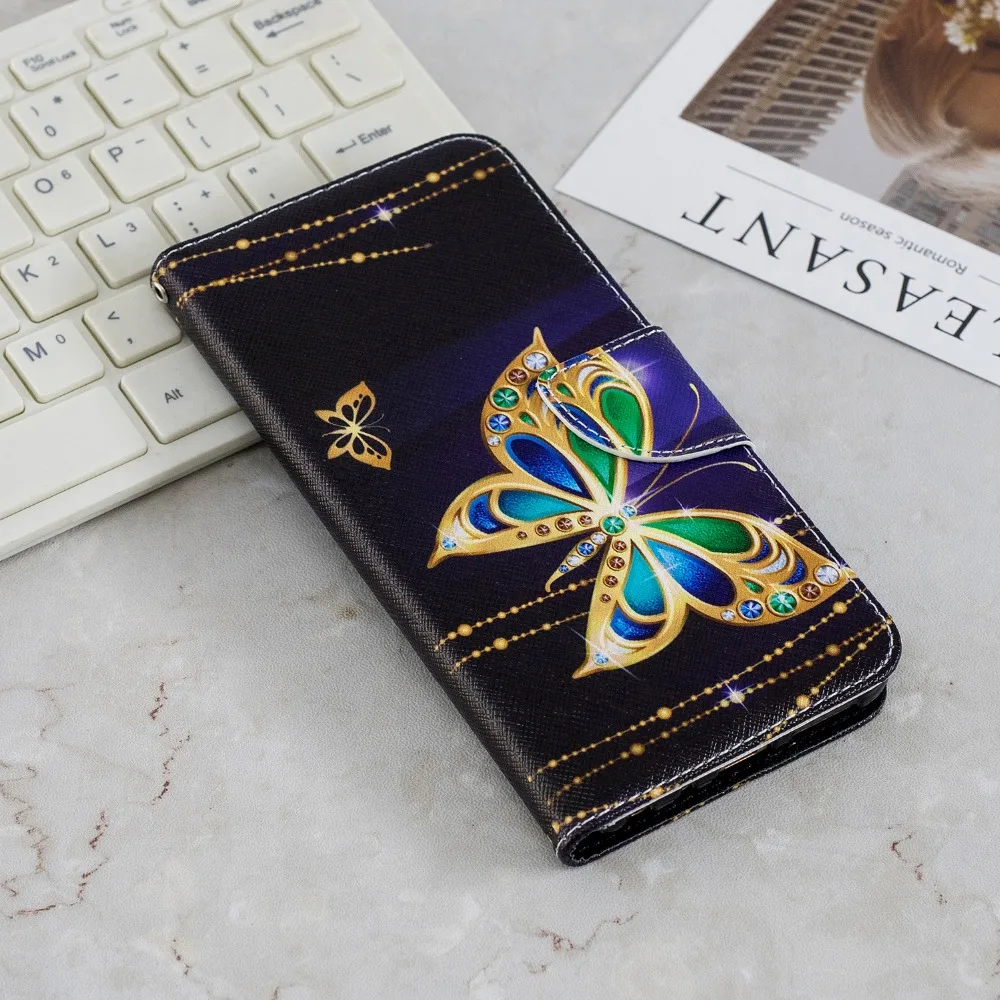 Флип-чехол для Xiaomi Redmi Note 5 чехол-подставка Mi A2 6 8 чехол + держатель карт | Мобильные