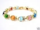 

3PCS charming multicolor Opal bracelet bangle