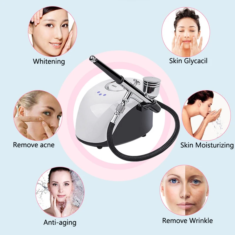 Skin Care Portable Spa Mini Spray Gun Air Paint Face Steamer Nano Sprayer Nebulizer Compressor Wate