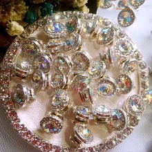 Новые вращательные 3D гвоздики для нейл-арта YL1-17 17 видов стилей Спиннер АБ/Криста спиннинг дизайн ногтей драгоценный камень кластеры-упаковка из 1 шт