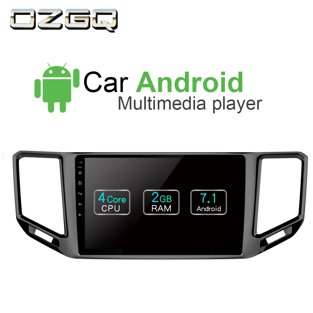 OZGQ Android 7 1 Автомобильный плеер для Volkswagen VW Teramont 2017 2018 Экран Авто GPS навигация BT