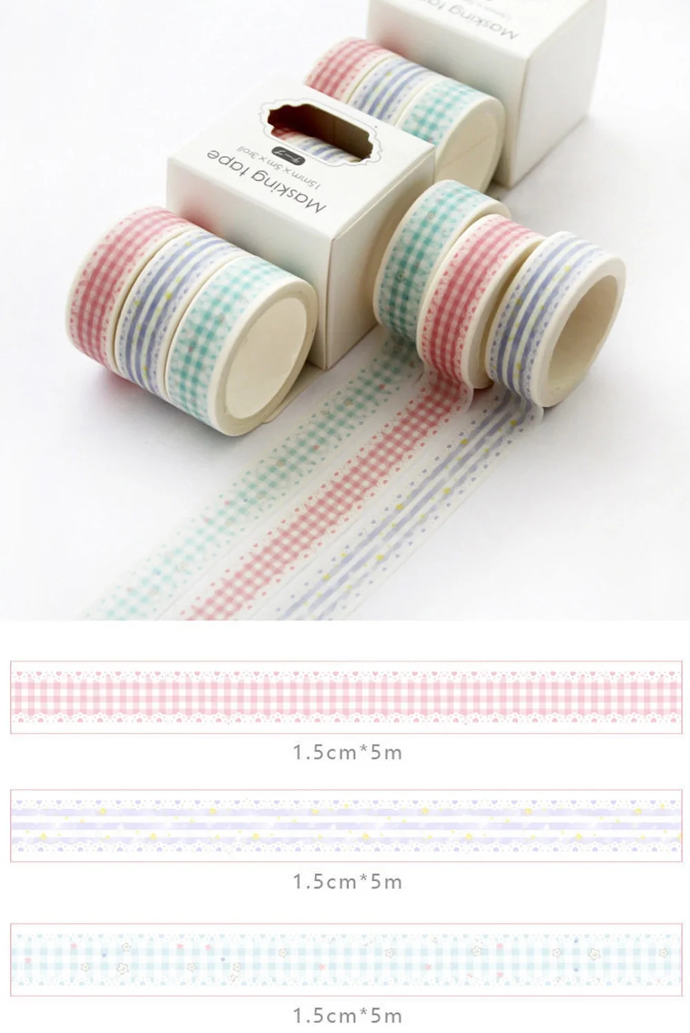 3Pcs/pack Classic Van Gogh Bullet Journal Washi Tape set Starry sky Adhesive Tape DIY Scrapbooking Sticker Label Masking