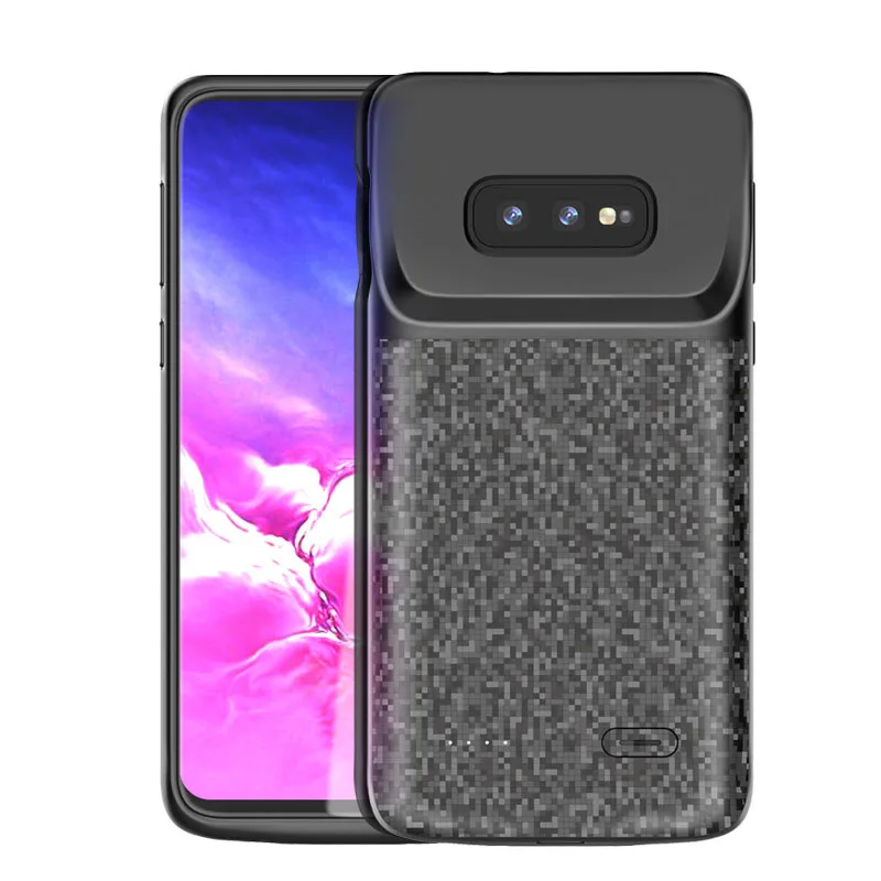 Чехол с зарядным устройством для Samsung Galaxy S10 S10E Plus мягкий зажим задней панели