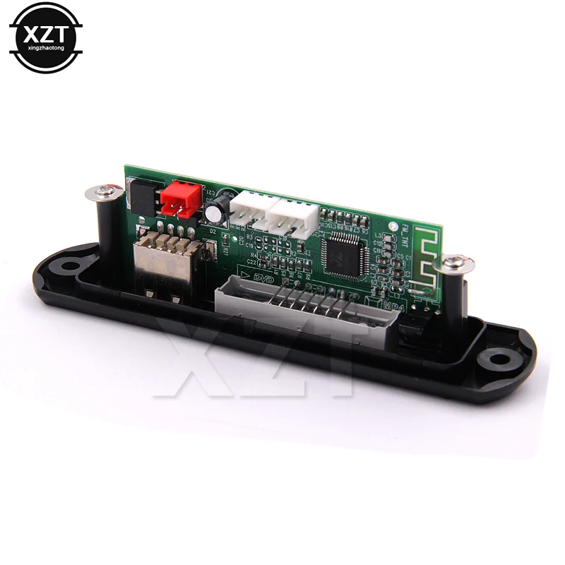 

12V MP3 Player WMA Decoder Board Wireless Bluetooth Audio Module USB TF Radio FM Red Digital LED For Car accessories speaker