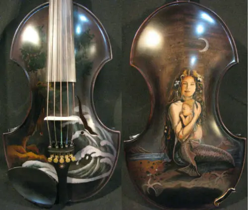 

Rare SONG Brand Master 5 string Concert violin 4/4,draw sea-maid #2607