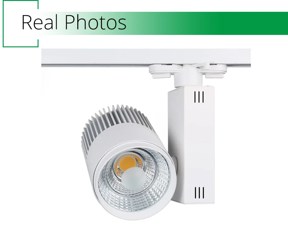 7Track Lighting LED Tracking Lamp 30W LED Clotheing Shopping Mall Exhibition Rail Light Black White Aluminum Modern Spot Lights