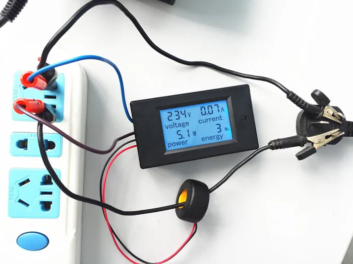 AC 100A цифровой светодиодный измеритель мощности, измеритель мощности, вольтметр, амперметр, ватт, измеритель напряжения