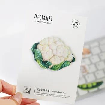 

4 pcs/Lot Vegetable adhesive memo notes 30 sheets sticky post Stationery Novely Office accessories School supplies F423