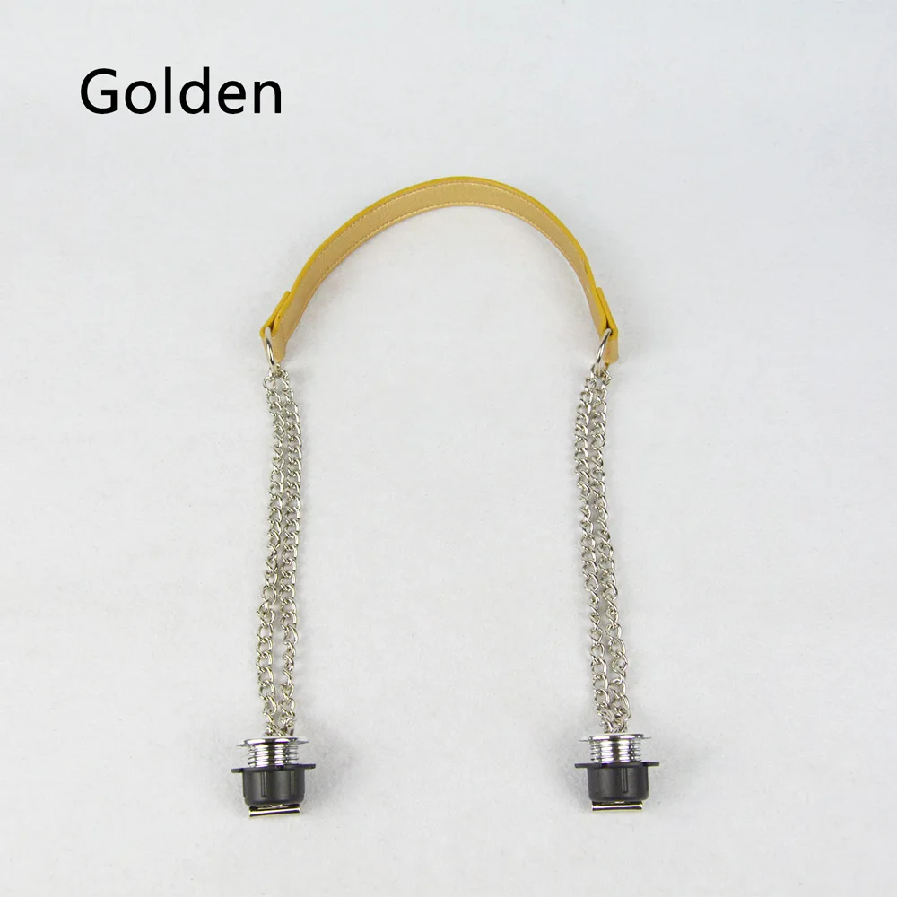 TANQU одна деталь Obag Серебряная длинная двойная цепь с металлическим покрытием винт для OBag ручка O сумка женская сумка через плечо - Цвет: Golden