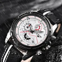Мужские часы Марка LIGE Новый Элитный бренд Модные кварцевые часы военные Водонепроницаемый Повседневное световой спортивные часы Relogio