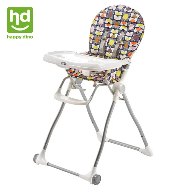 Happy Dino Baby Dining Chair Foldable Multifunction Compact Happy Dino Baby Dining Chair Foldable Multifunction Compact Highchair Portable Feeding Adjule Kid