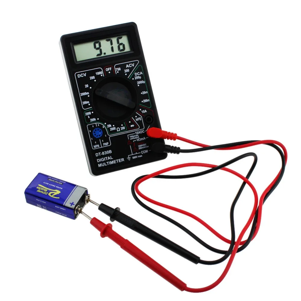 Jotta LCD Digital Multimeter DT-830B Electric Voltmeter Ammeter Ohm Tester AC/DC 750/1000V Amp Volt Ohm Tester Meter