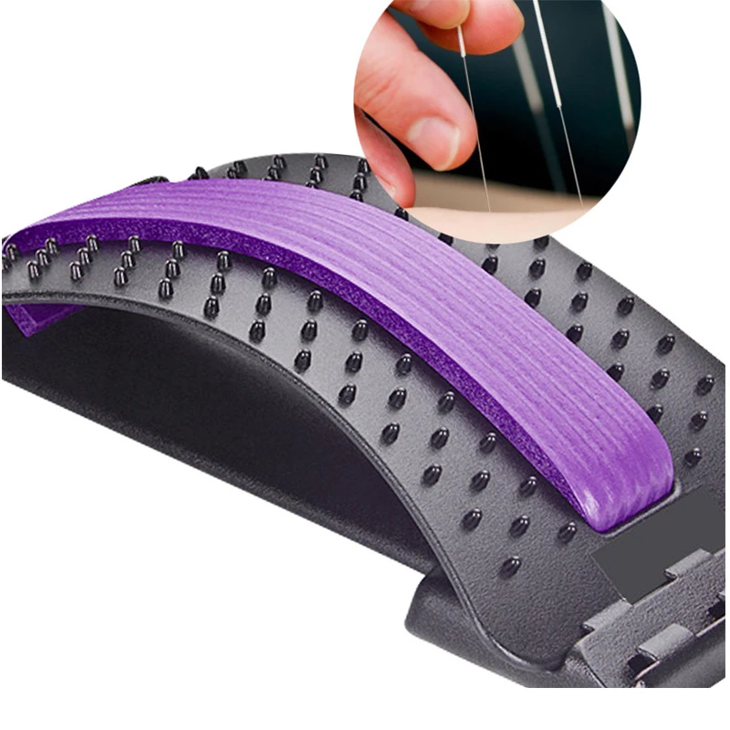 Back Massage Magic Stretcher Waist Acupuncture Body Lumbar Support Spine Massager Relaxation Spine Pain Chiropractic Health care