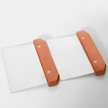 Нержавеющая сталь Приспособление для нарезки Сдобного теста с деревянной ручкой выпечки паста набор шпателей тесто скребок