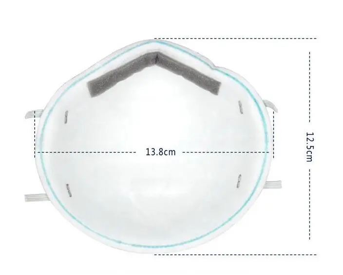 3 м 1860 защитная маска 20 шт./кор. против РВК Противопылевой респиратор против частиц N95 стандартам здравоохранения частицы маска H012901