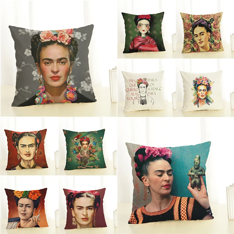 Painting Zara*Women Printed Flower Girls Cushion Cover 45x45cm Woman Throw Pillow Covers Cushions Home Decor Special Pillowcases