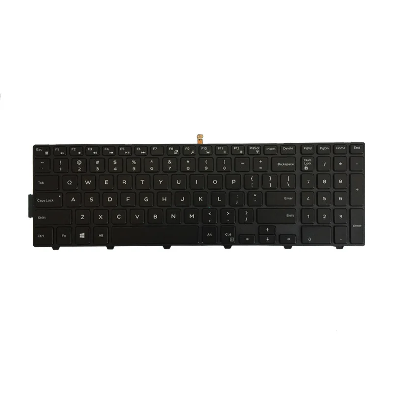Американская клавиатура для Dell Inspiron PK1313G1B00 MP-13N83USJ698 490.00h7/0a01 PK1313G2B00 V147225BS V147225BS1 с подсветкой/рамкой