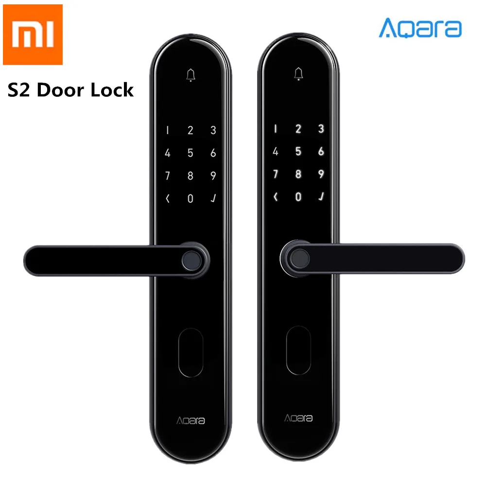 

Xiaomi Mijia Aqara S2 Smart Fingerprint Door Lock Digital Touch Screen Keyless Lock Smart Home Mi Home App Control