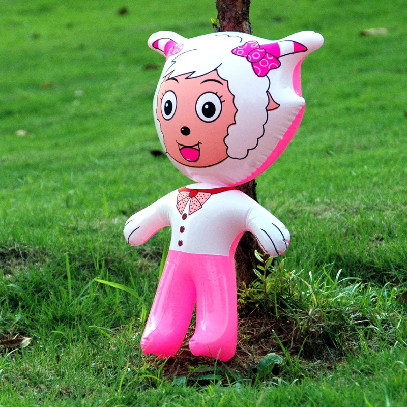 

Inflatables Cute Lovely Animals Shape Stand Pleasant Goat Inflatable Cartoon Toy Pvc Animal Toys For Child Boys Girl Funny Gift