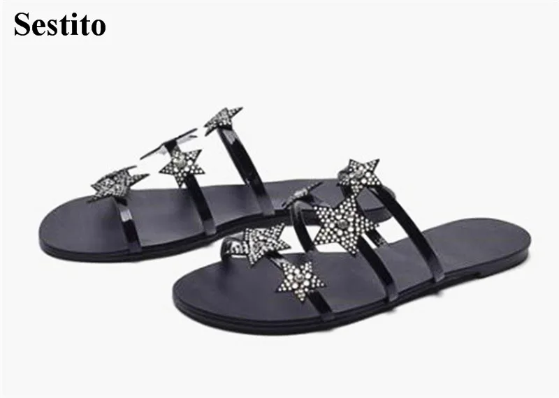 

Newest Women Sweet Appliques Solid Peep Toe Zip Cover Heel Sandals Summer Crystal Narrow Band Basic High Heel Party Shoes
