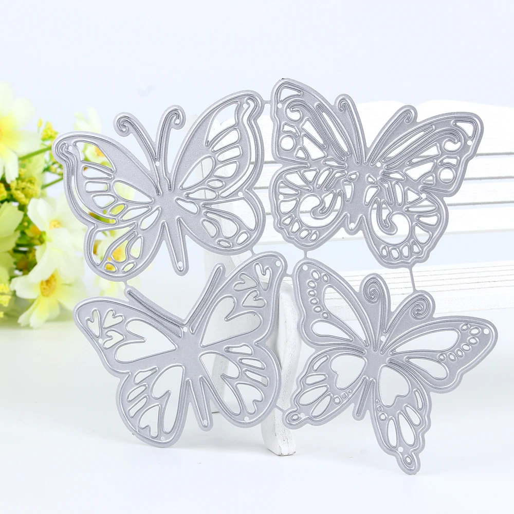 

4pcs/set Butterfly Metal Cutting Dies Stencils for Scrapbooking New 2019 Embossing Craft Stamps Dies Troqueles Corte Card Making